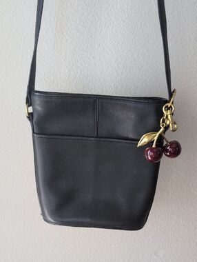 Classic Black Leather Crossbody Bag